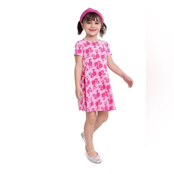 Three Piece Toddler Girl Print Skater Dress - Picture 6 of 7